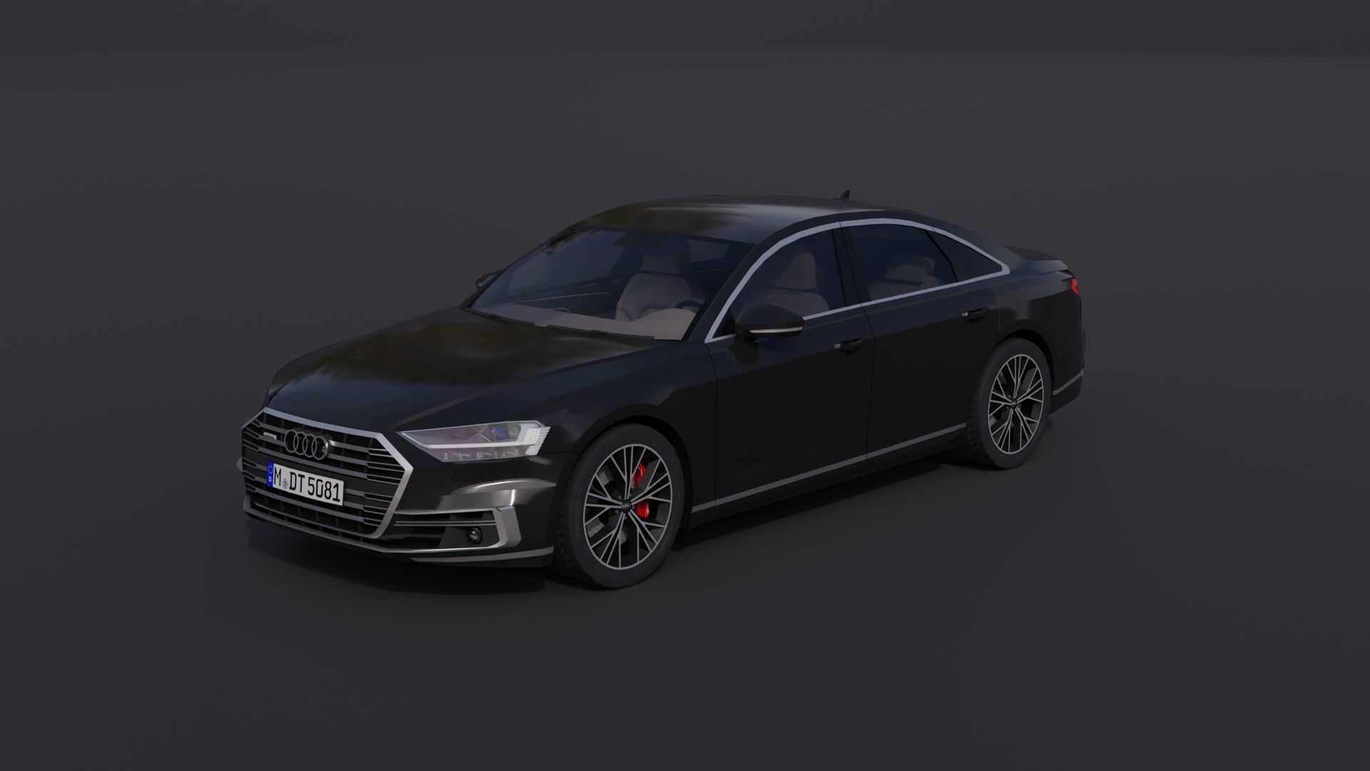 Audi A8 2018 Low-poly 3D model_26