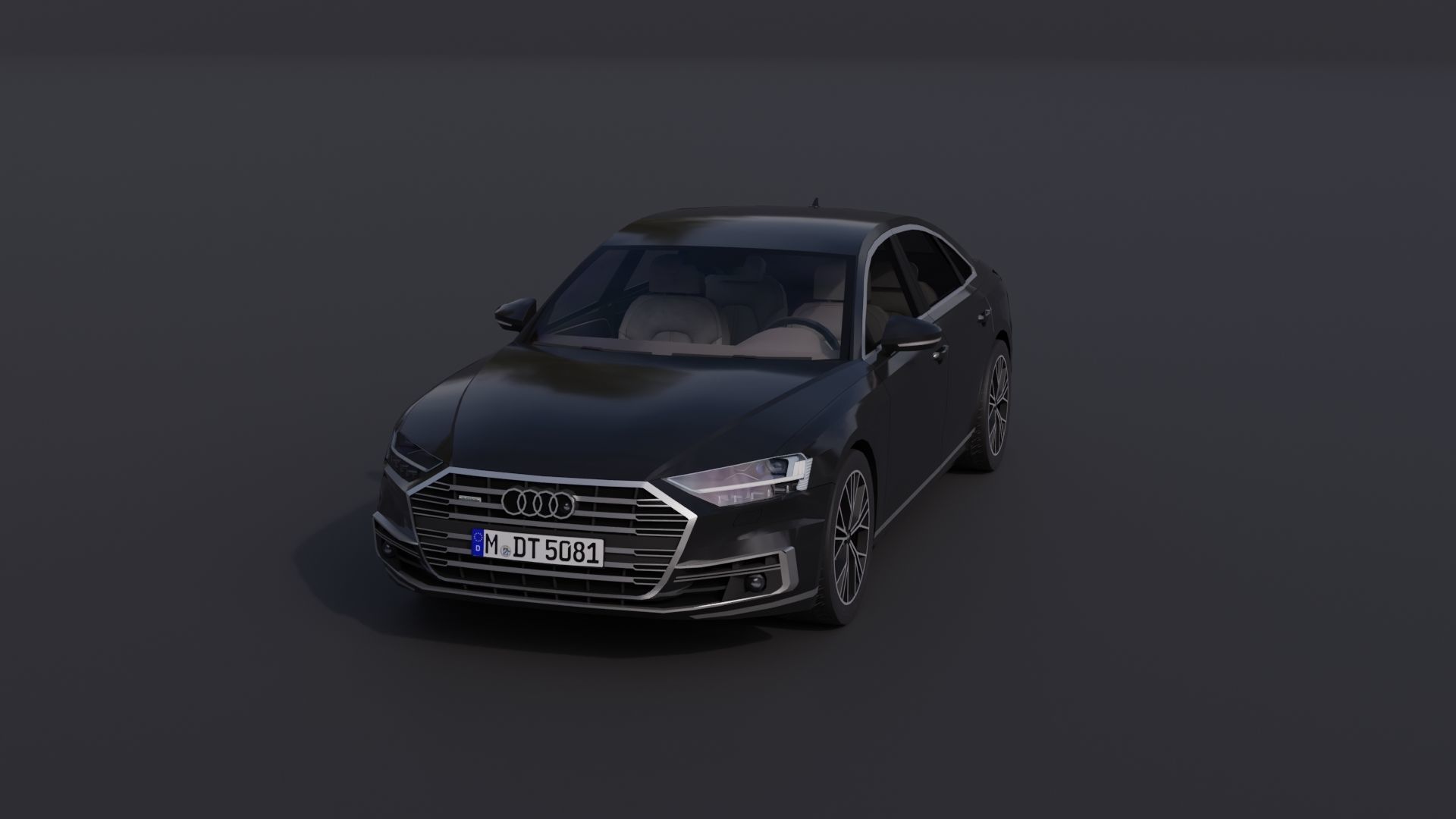Audi A8 2018 Low-poly 3D model_24