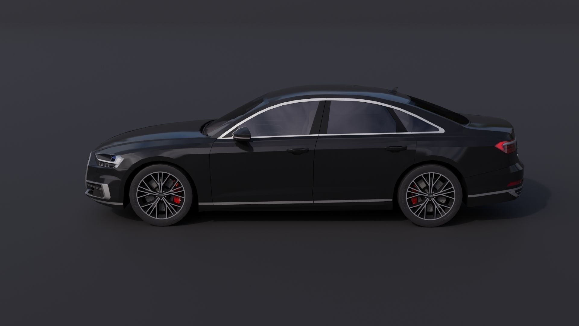 Audi A8 2018 Low-poly 3D model_30