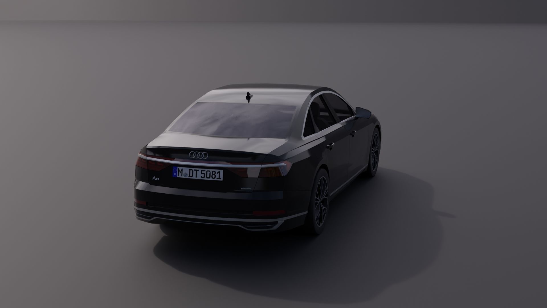 Audi A8 2018 Low-poly 3D model_9