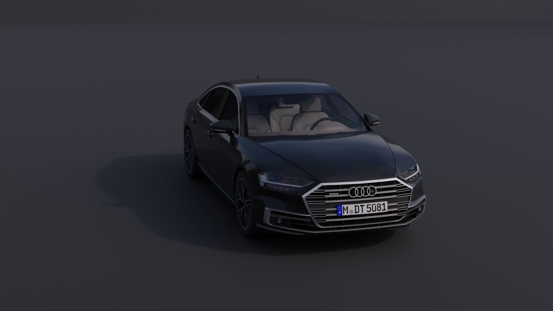 Audi A8 2018 Low-poly 3D model_21