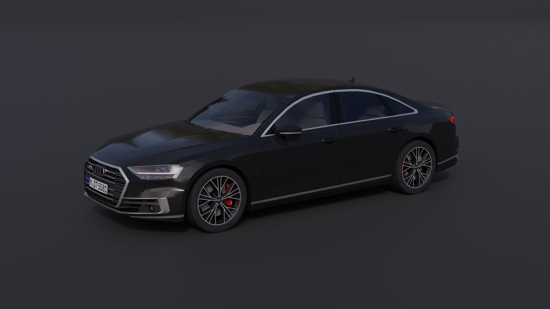Audi A8 2018 Low-poly 3D model_27