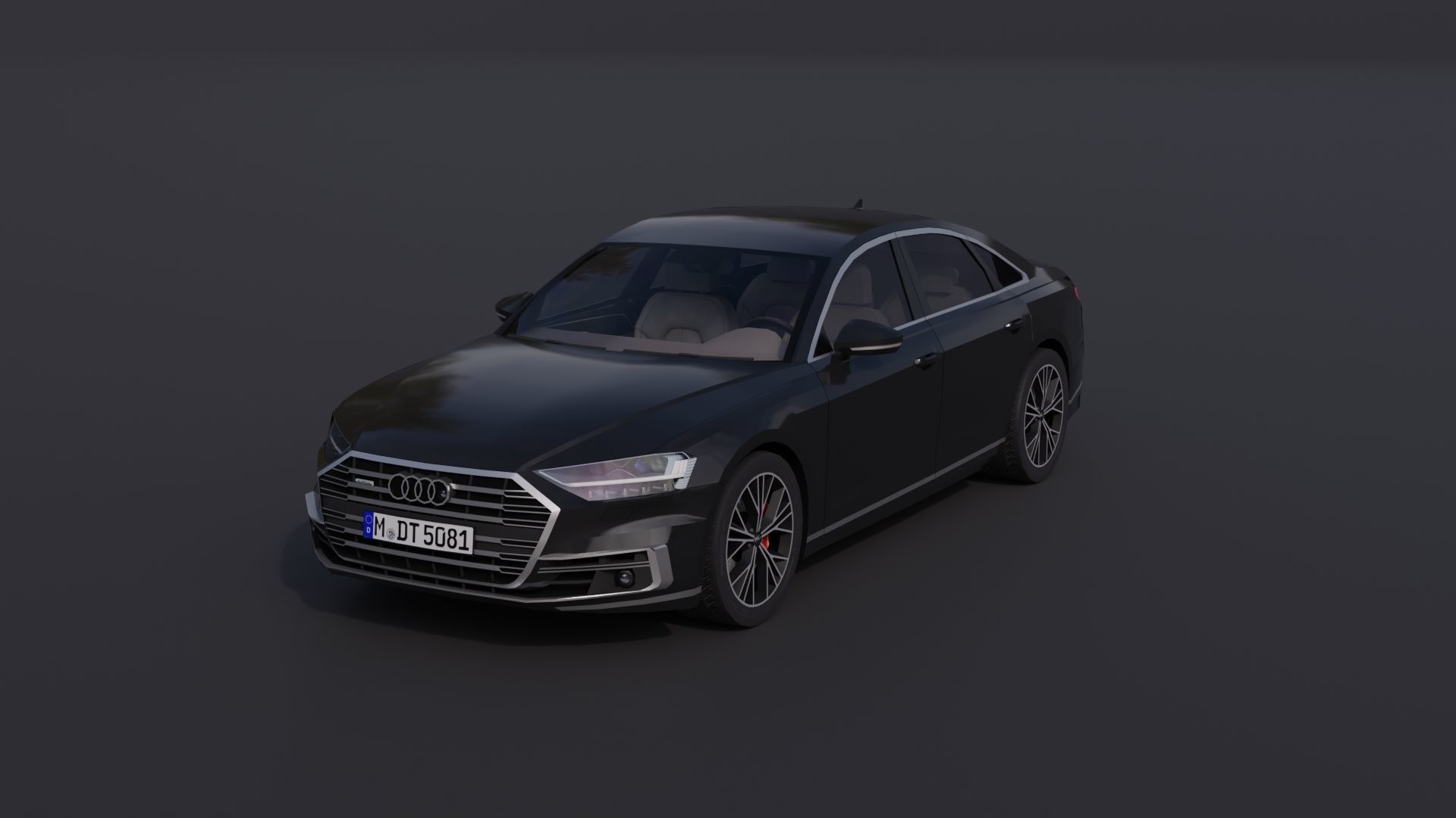 Audi A8 2018 Low-poly 3D model_25