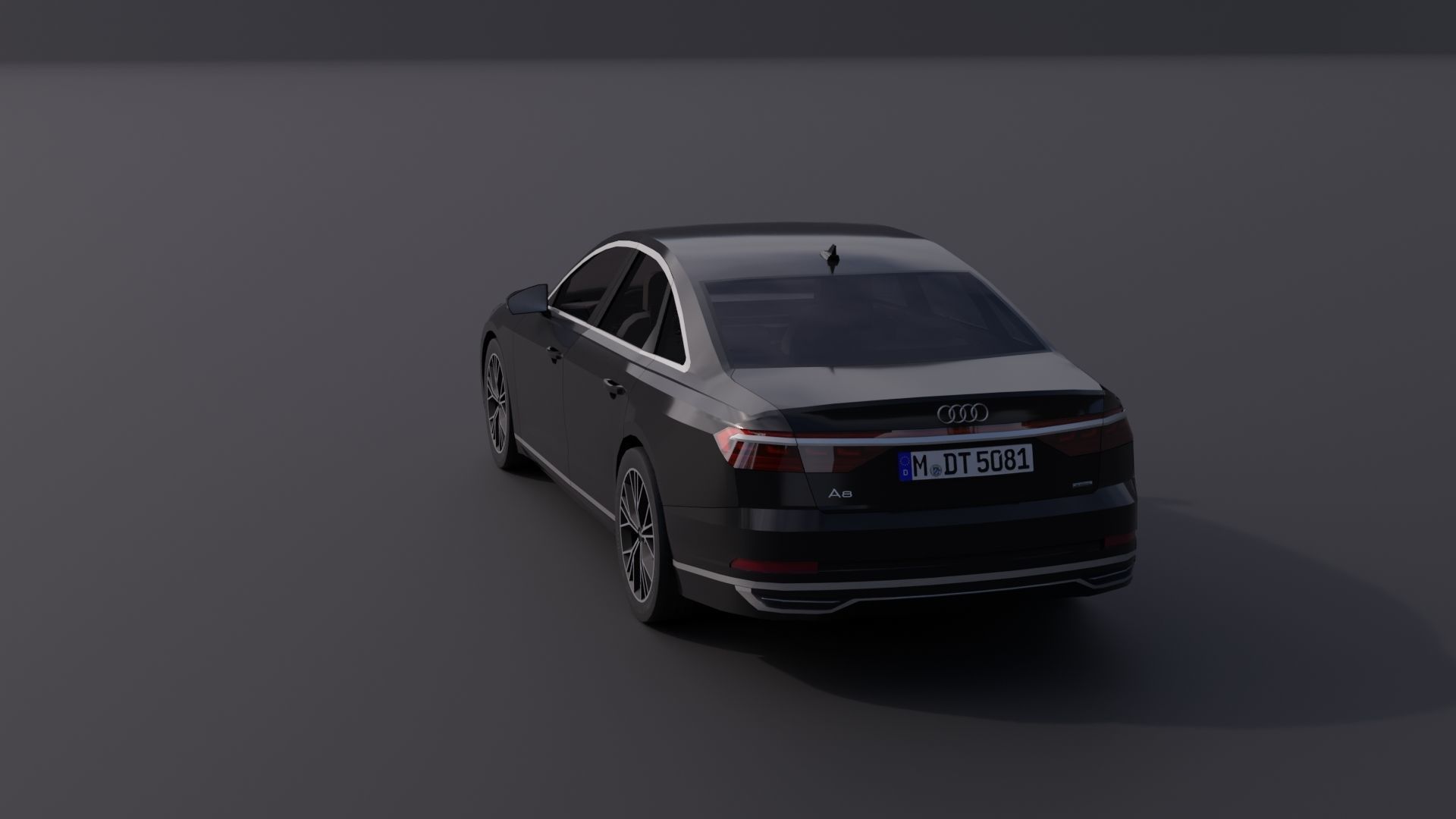Audi A8 2018 Low-poly 3D model_6