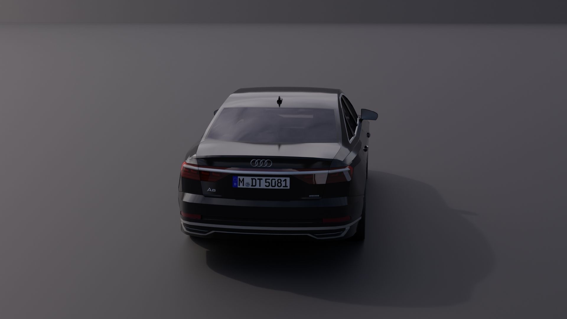 Audi A8 2018 Low-poly 3D model_8