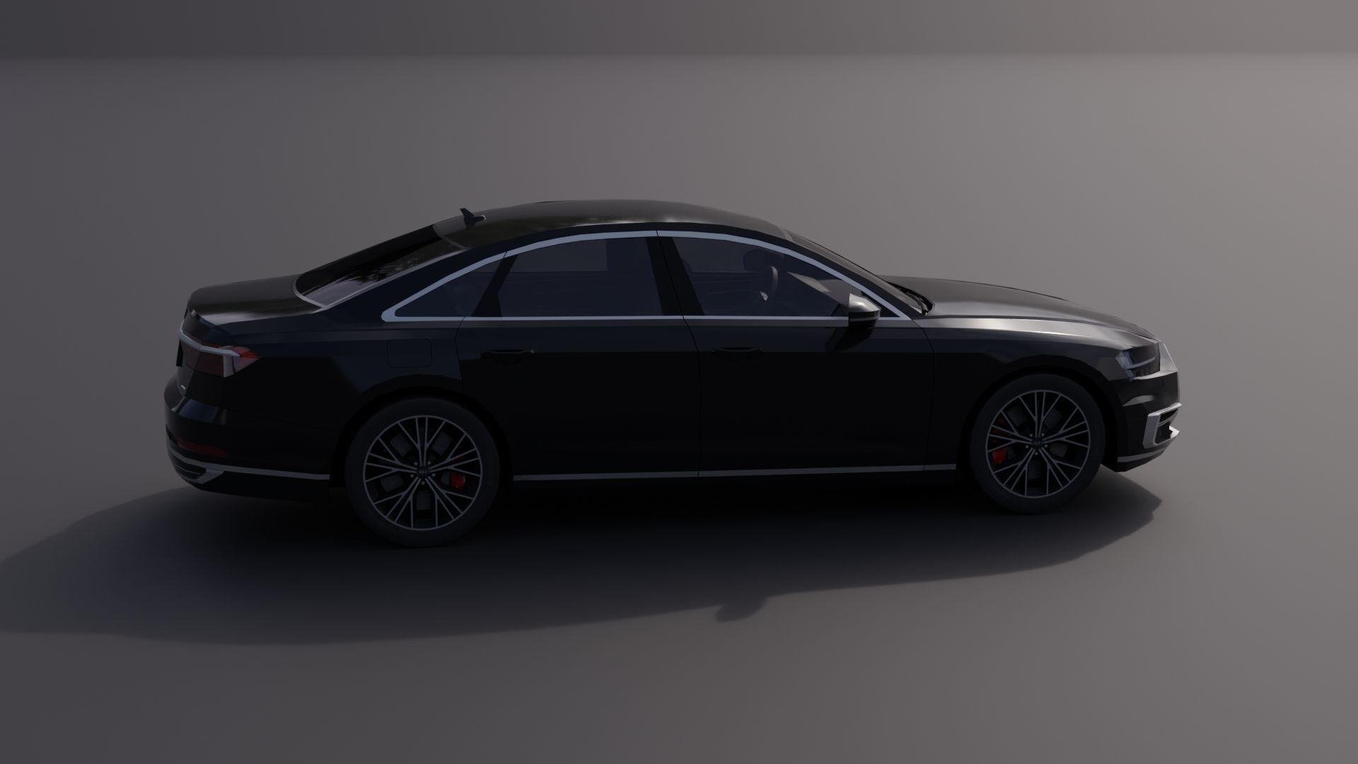 Audi A8 2018 Low-poly 3D model_14