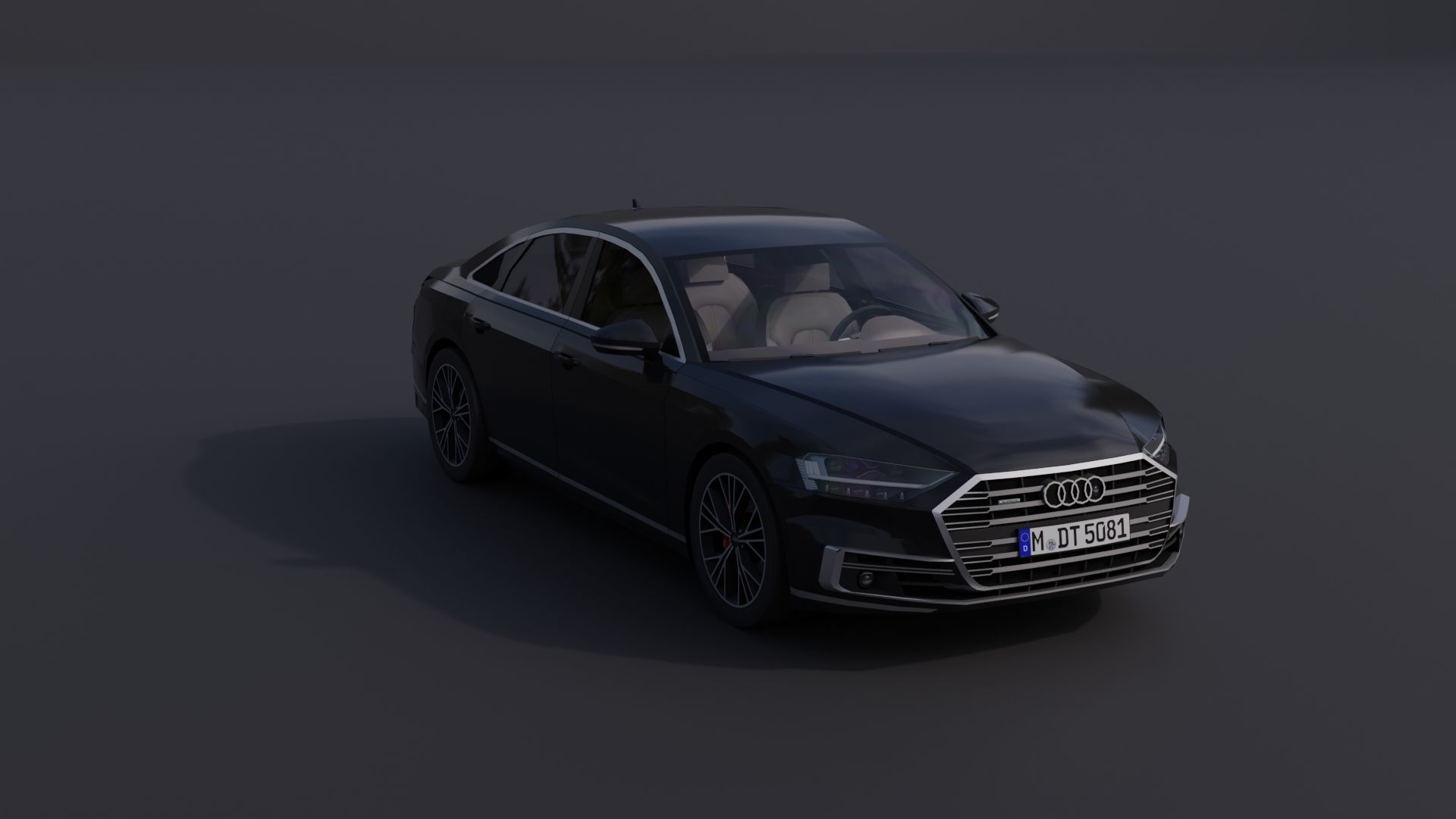 Audi A8 2018 Low-poly 3D model_20