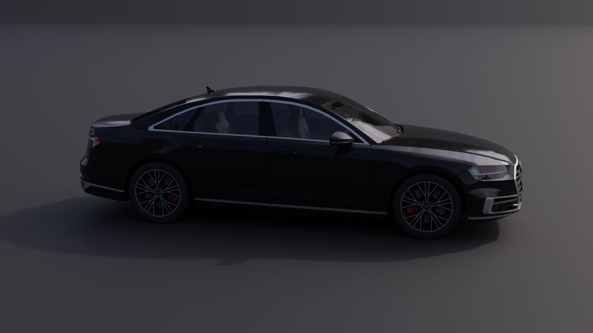 Audi A8 2018 Low-poly 3D model_16