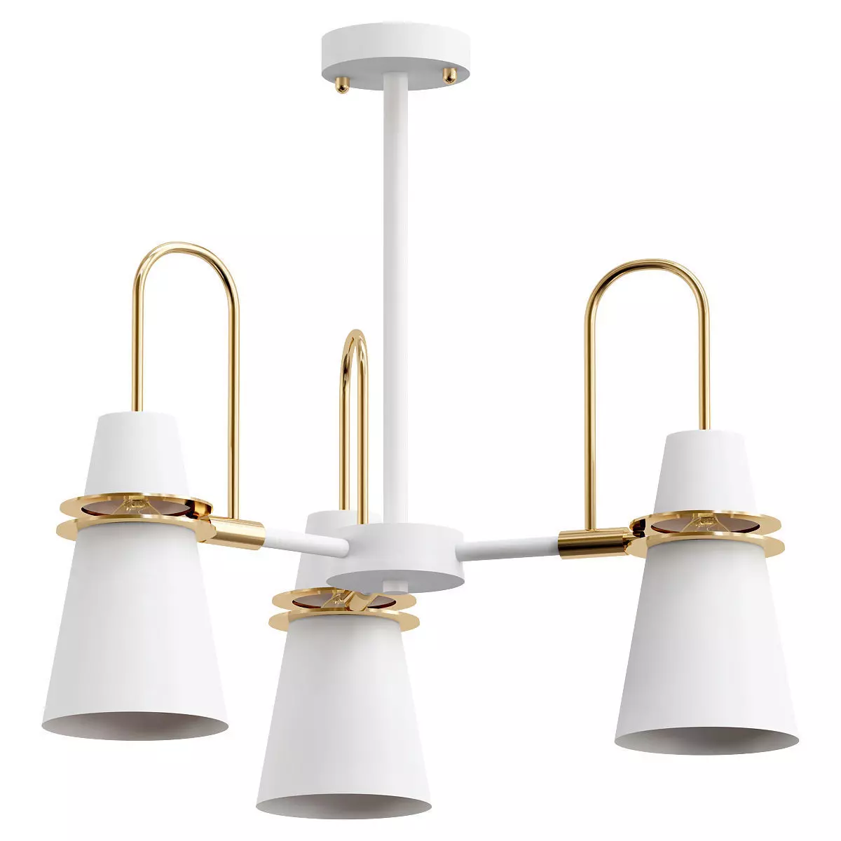 reinar-a three - light chandelier gold 3D model