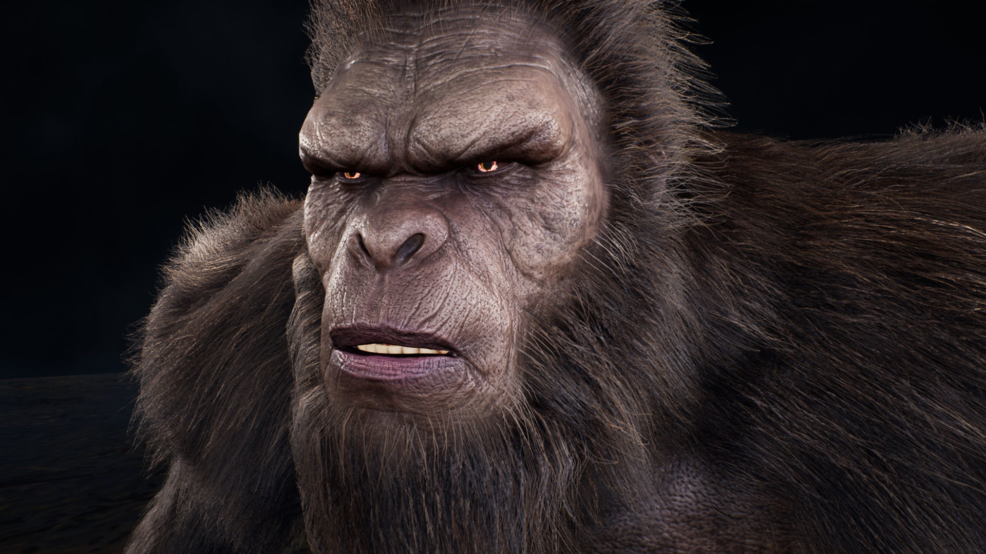 Sasquatch bigfoot Low-poly 3D model_10