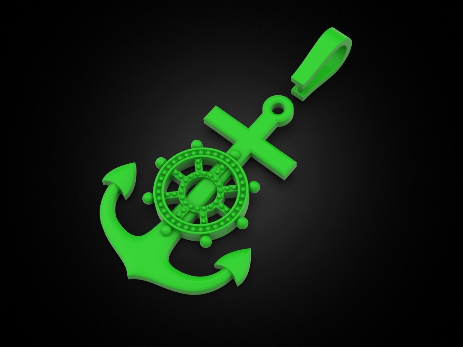 Pendant anchor 030522 3D print model_4