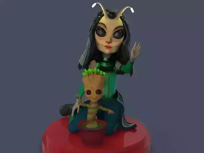 Mantis and Groot