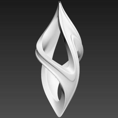 Abstract Landmark Sculpture 1 3D model_10