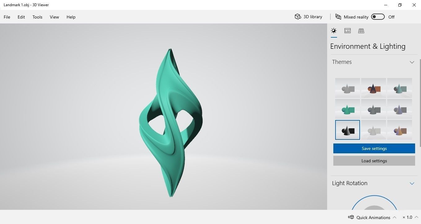 Abstract Landmark Sculpture 1 3D model_17