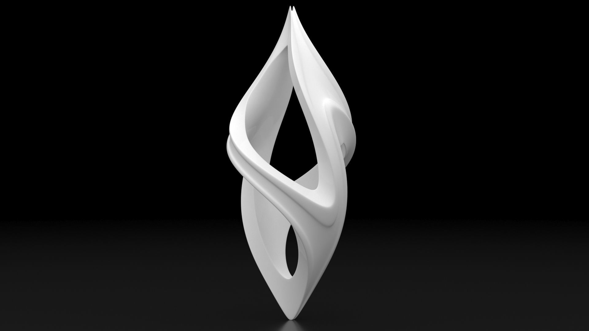 Abstract Landmark Sculpture 1 3D model_4