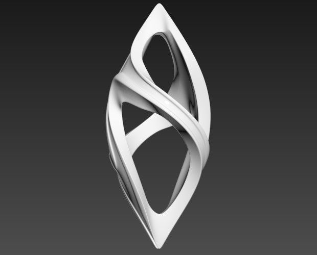 Abstract Landmark Sculpture 1 3D model_8