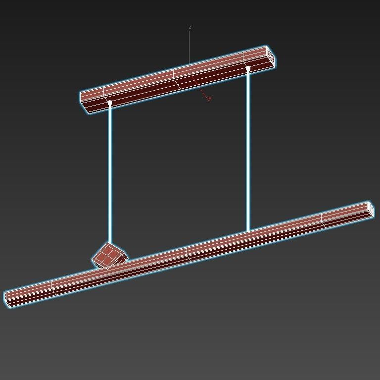 norma led linear pendant light 3D model_3