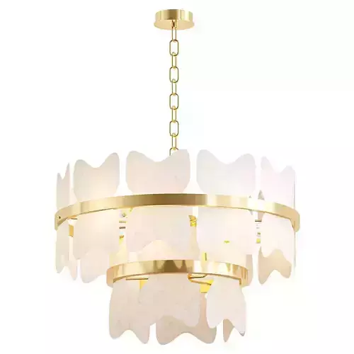 ioanna gold leaf chandelier