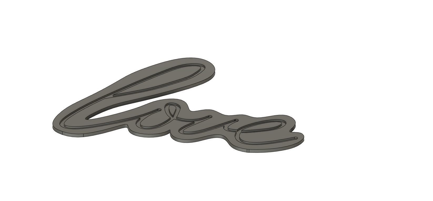 cnc outline for love led light Free 3D print model_1