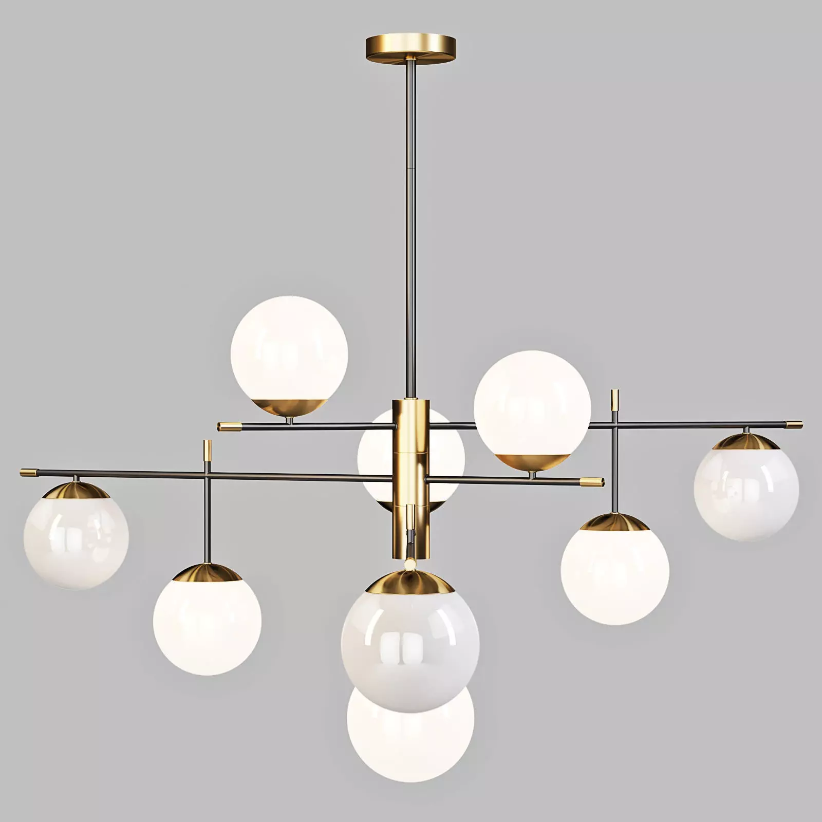 Maytoni Nostalgia MOD048PL-09G - Pendant Lamp 3D model_0
