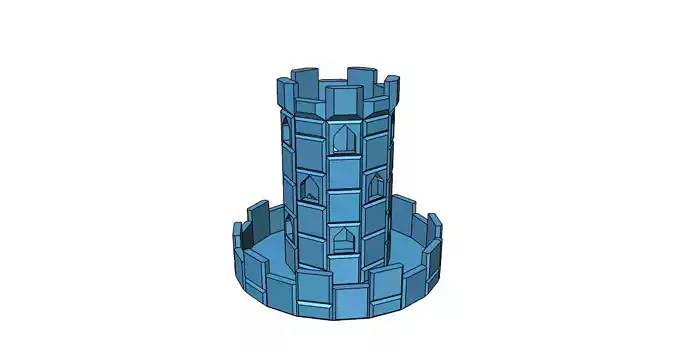 Pencil Holder Castle easy printable