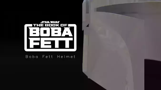 Star Wars The Book of Boba Fett Helmet 3D Model for 3D Printing