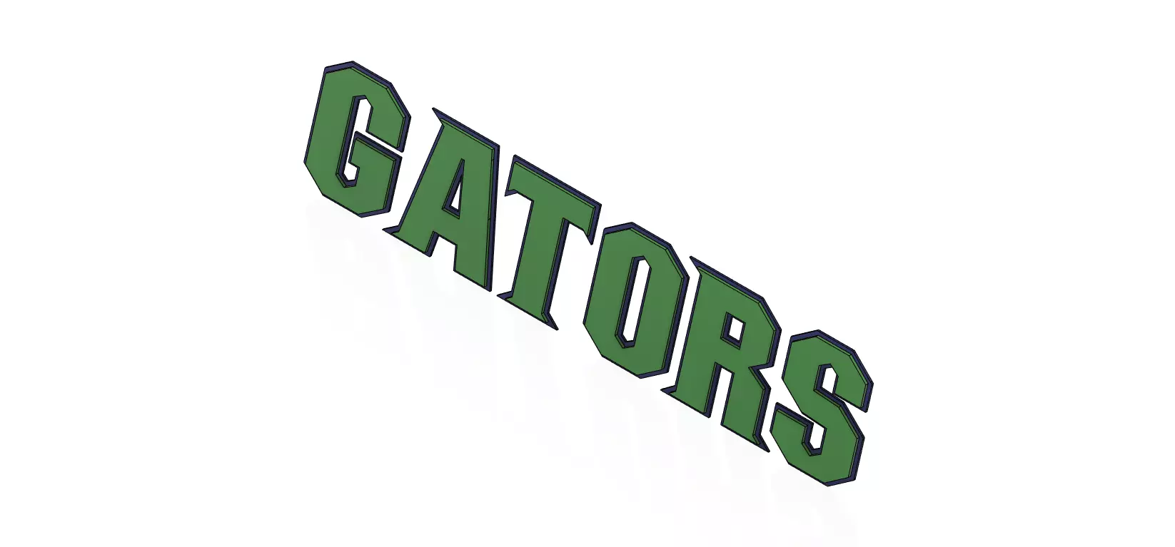 gators florida logo Free 3D model