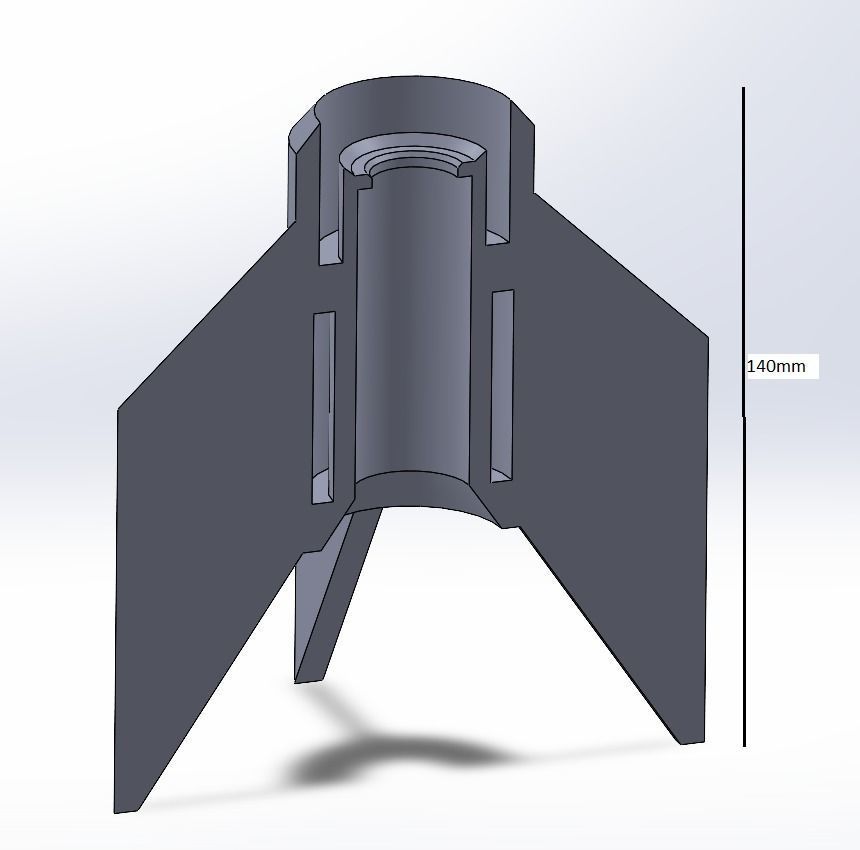 Rocket 3D print model_11