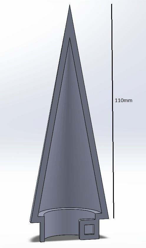 Rocket 3D print model_3