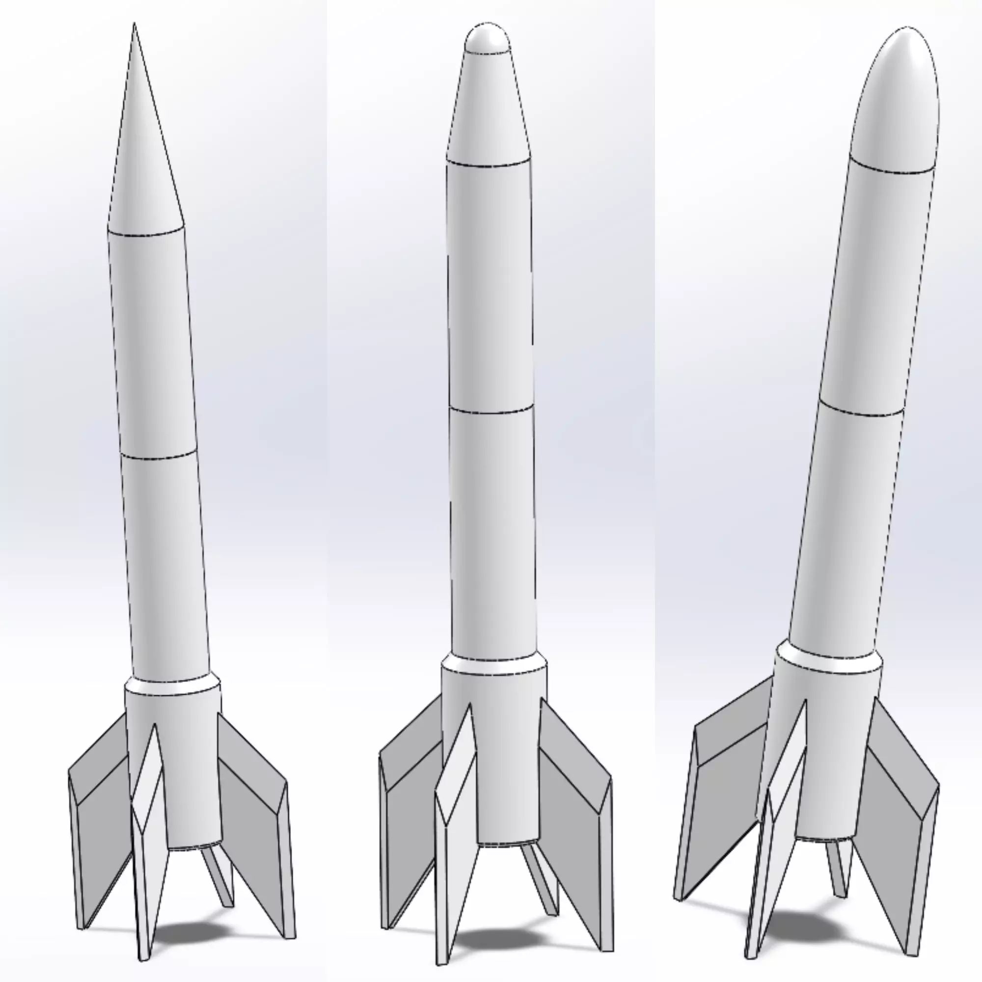 Rocket 3D print model_0