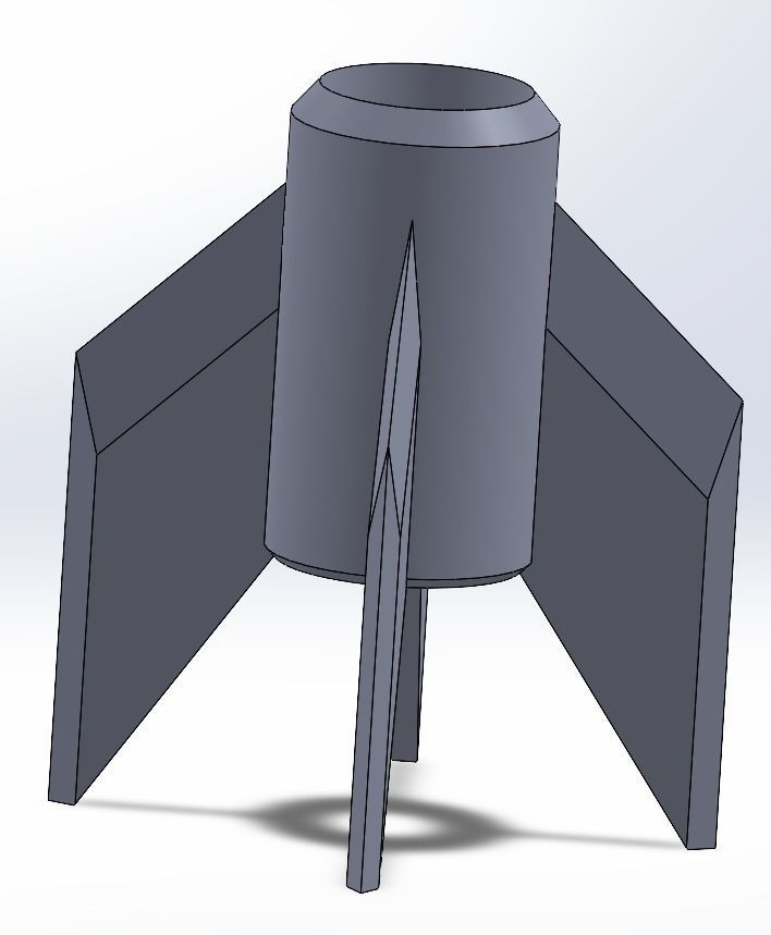 Rocket 3D print model_10