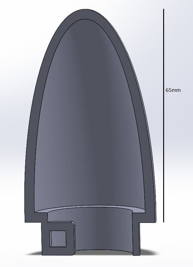 Rocket 3D print model_7