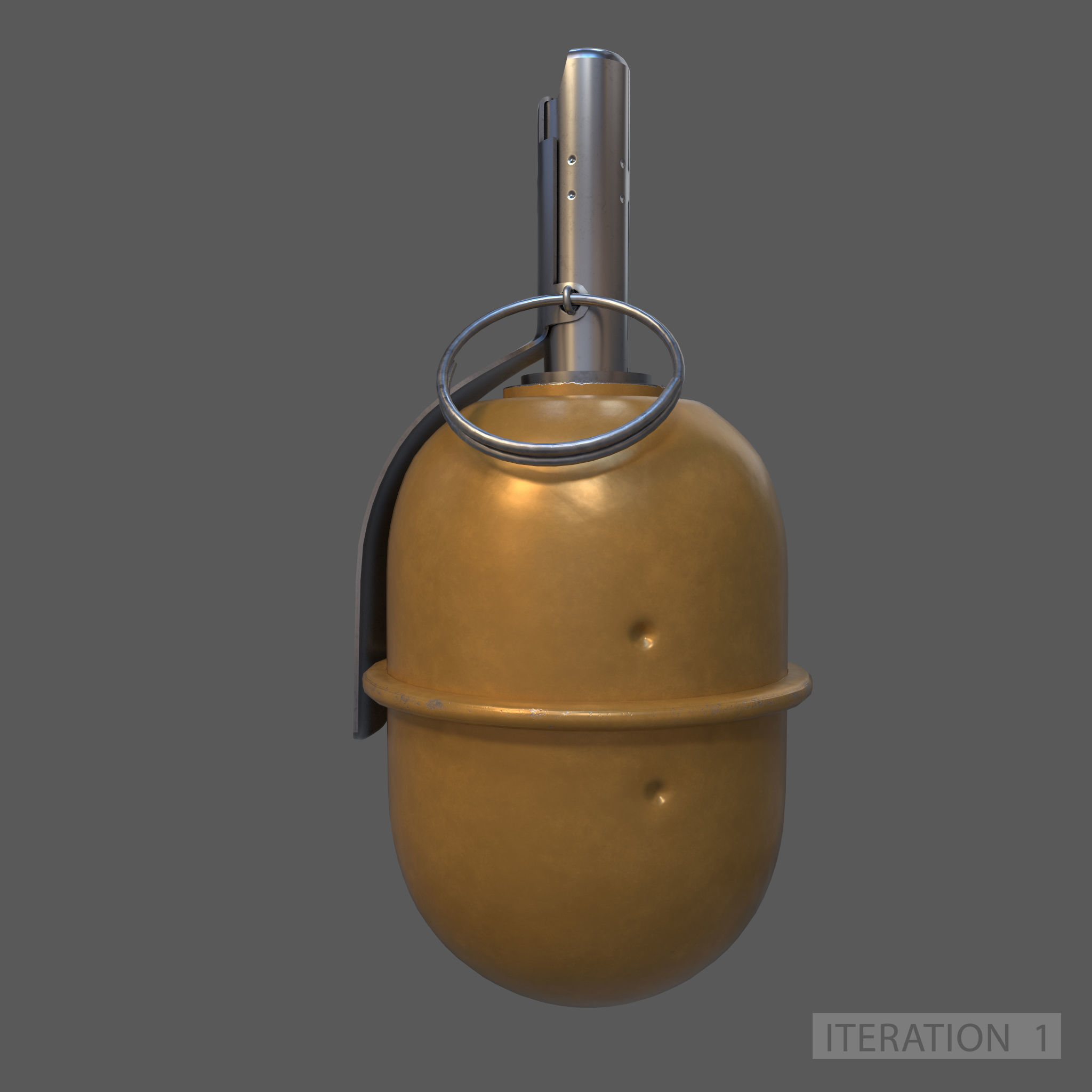 RGD-5 grenade Low-poly 3D model_5