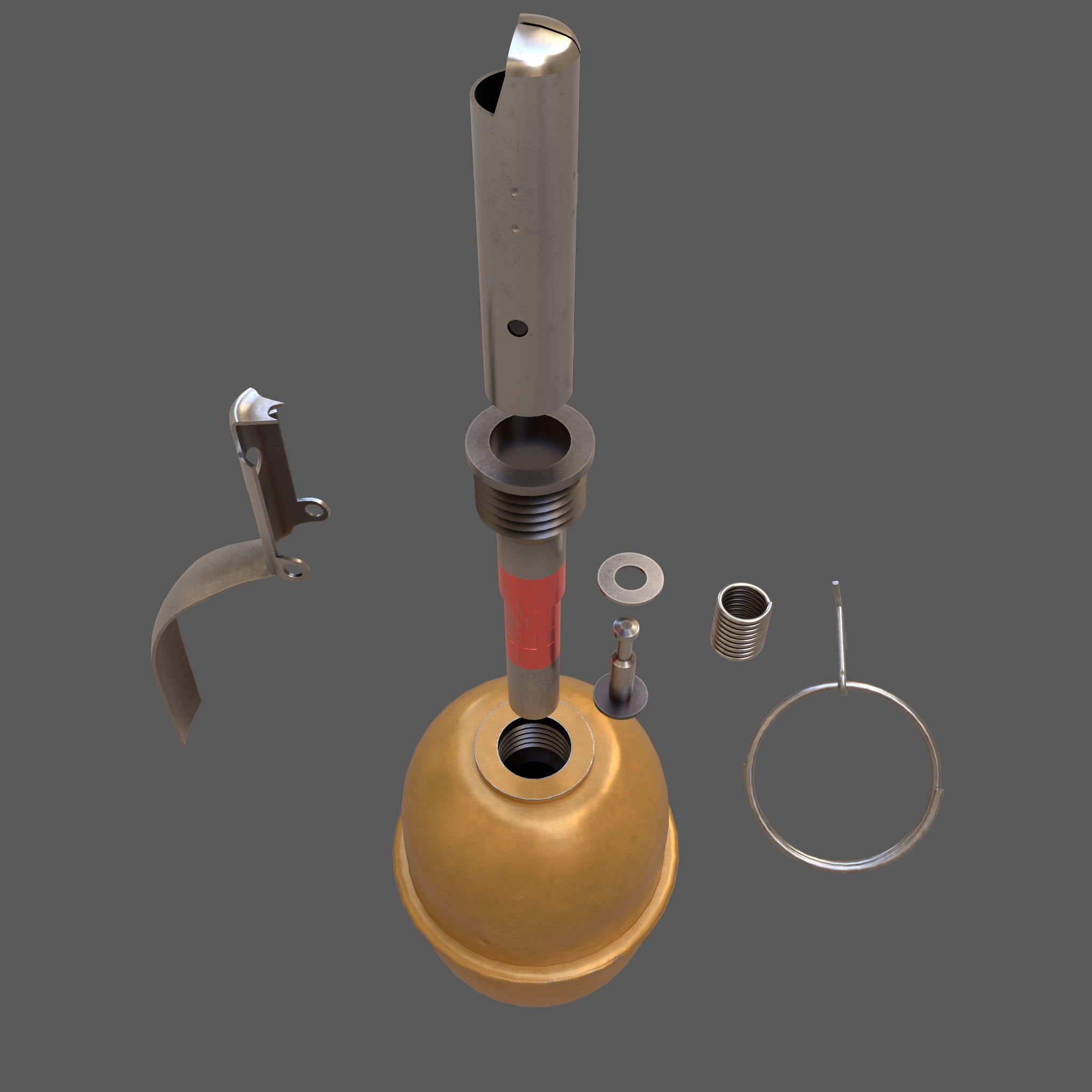 RGD-5 grenade Low-poly 3D model_10