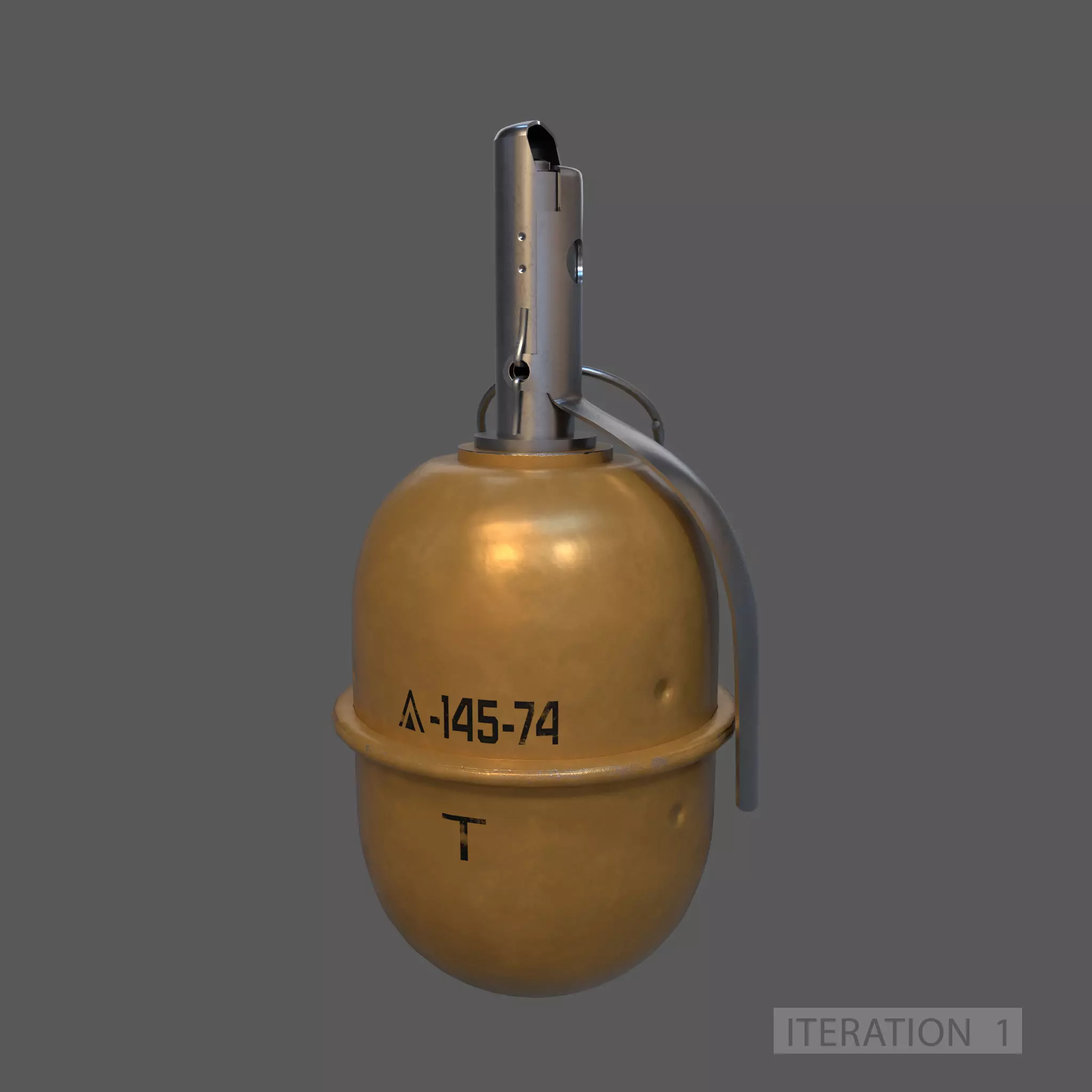 RGD-5 grenade Low-poly 3D model_0