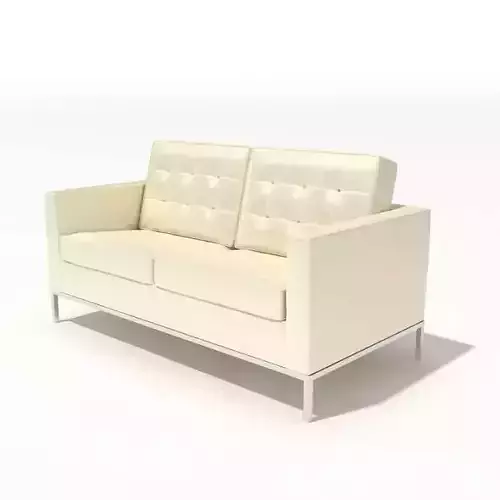 Modern Style Small White Sofa