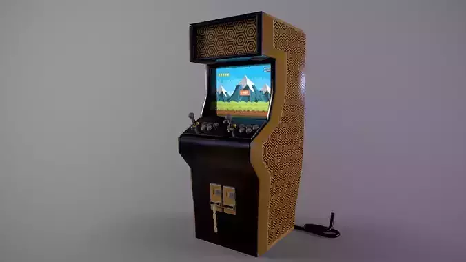 Arcade retro video game machine