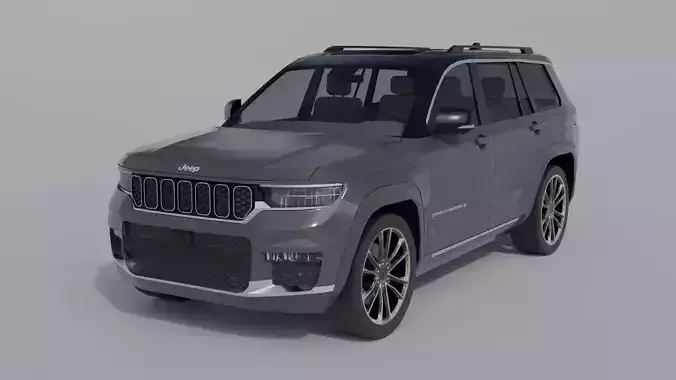Jeep Grand Cherokee Low-poly 3D model