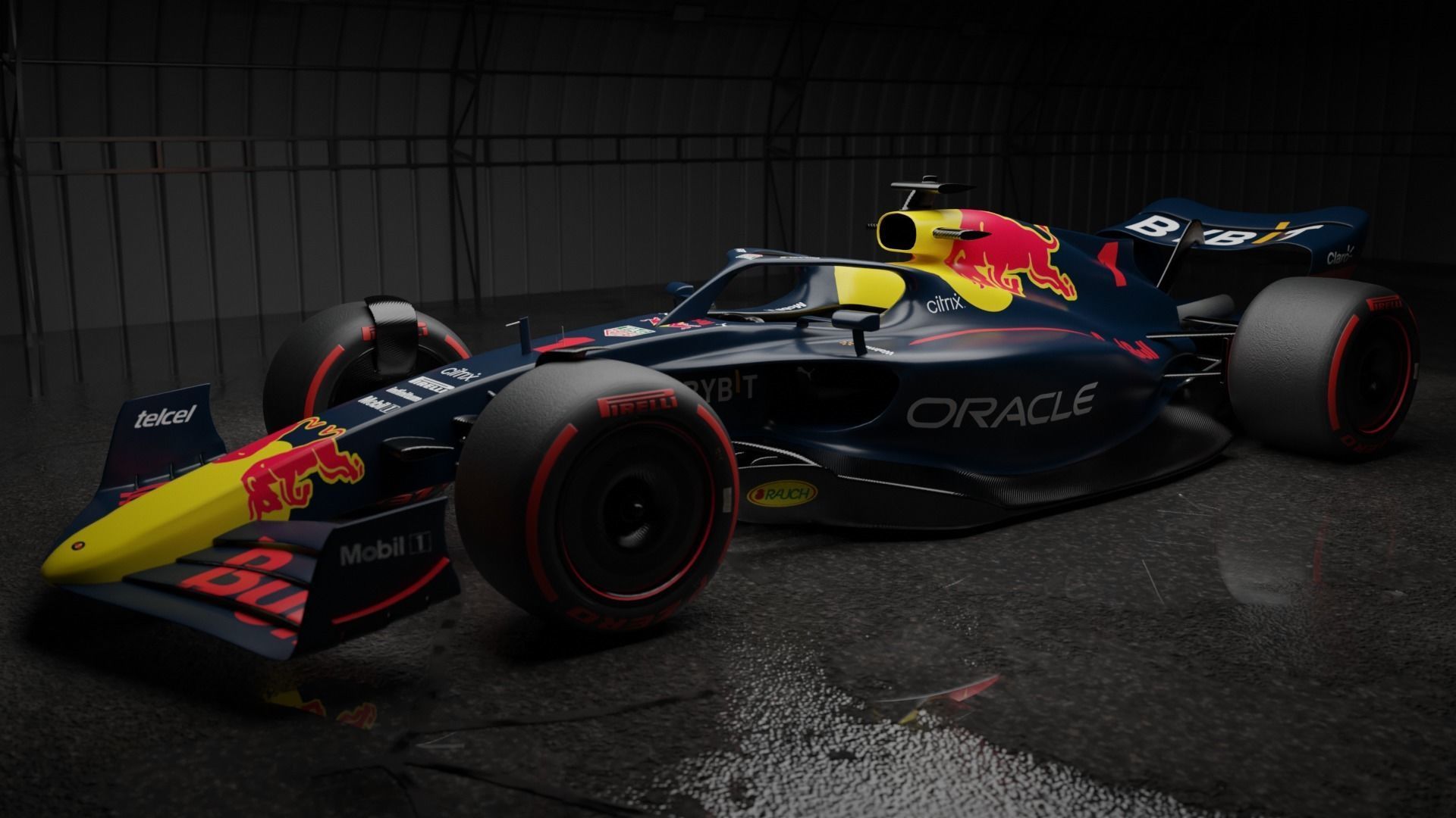 RedBull Formula 1 Car 3D model 3D model_5