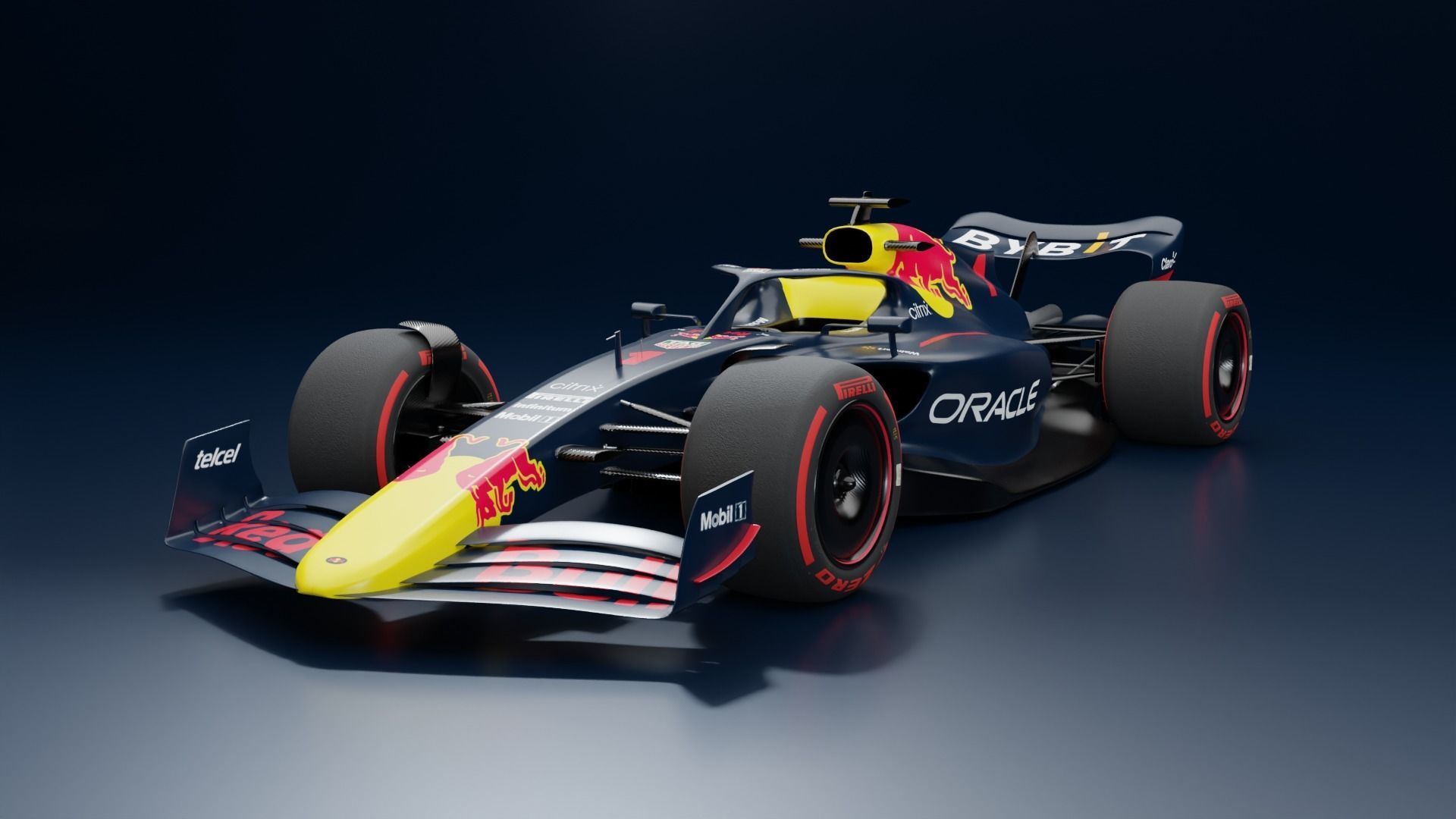 RedBull Formula 1 Car 3D model 3D model_3