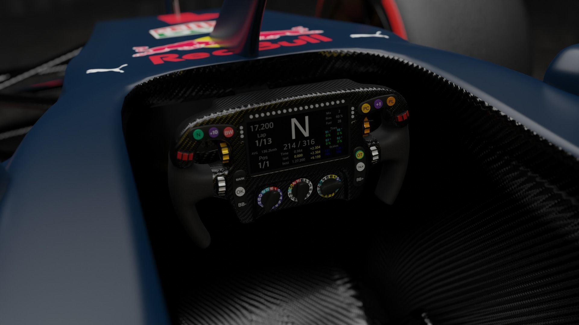 RedBull Formula 1 Car 3D model 3D model_9