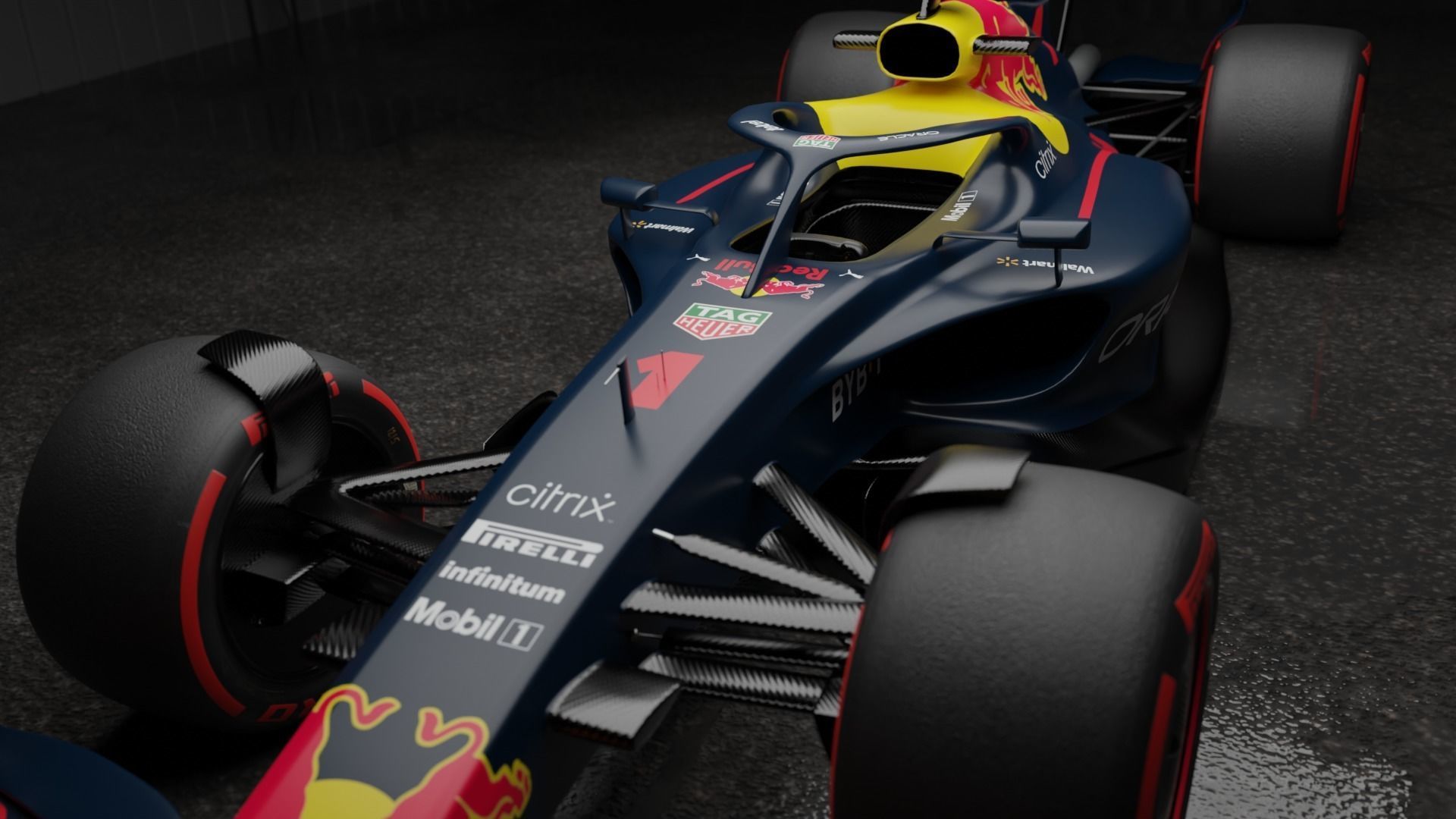 RedBull Formula 1 Car 3D model 3D model_6