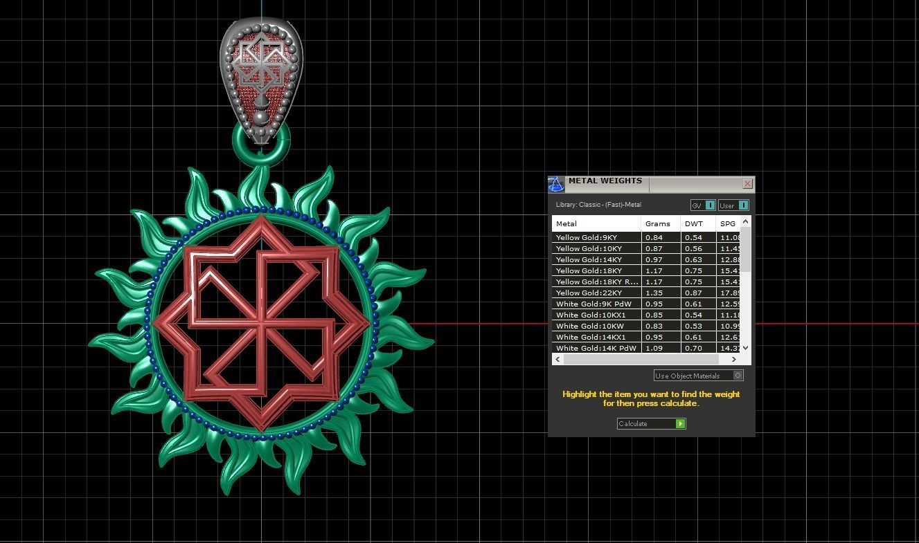 Ancient slavic  symbol solar 3D print or CNC model  3D print model_4