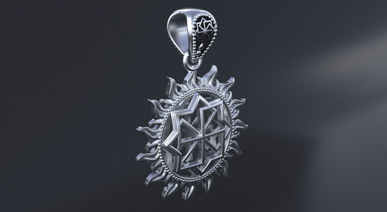 Ancient slavic  symbol solar 3D print or CNC model  3D print model_3