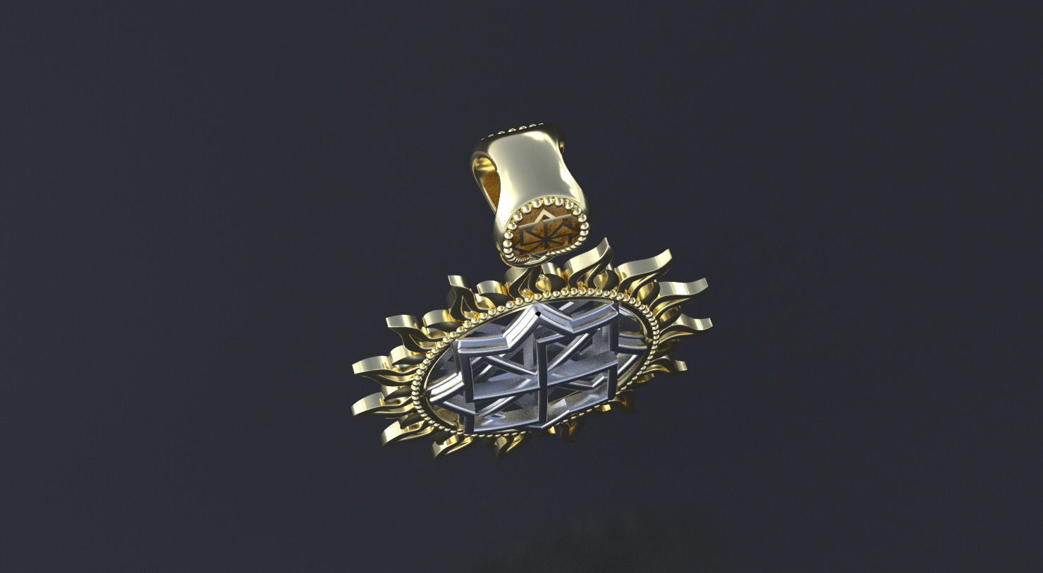 Ancient slavic  symbol solar 3D print or CNC model  3D print model_11