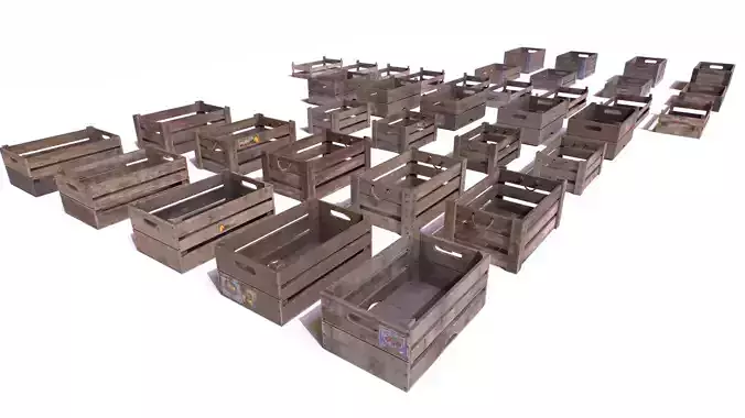 Wooden crates pack