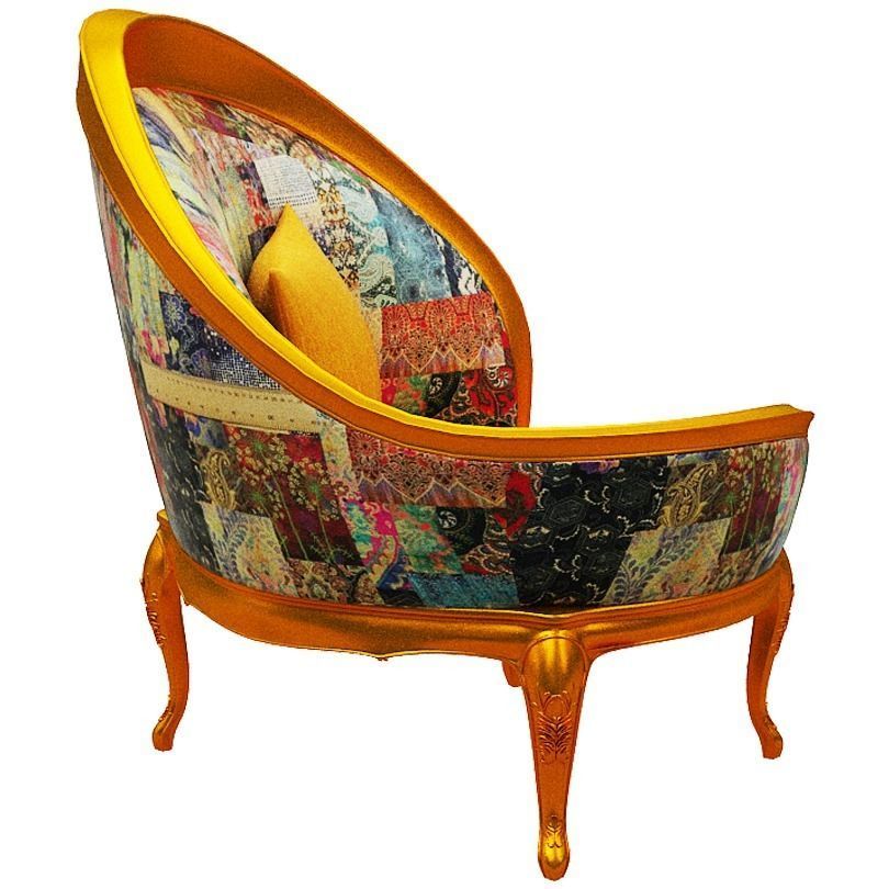 Classical sofa set Low-poly 3D model_20