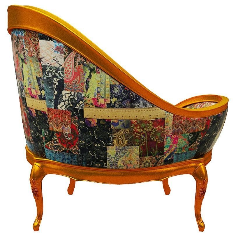 Classical sofa set Low-poly 3D model_23