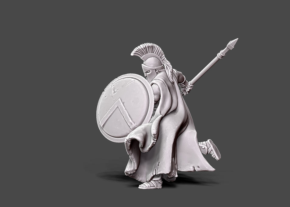 Spartan - Horace - 35mm scale 3D print model_2
