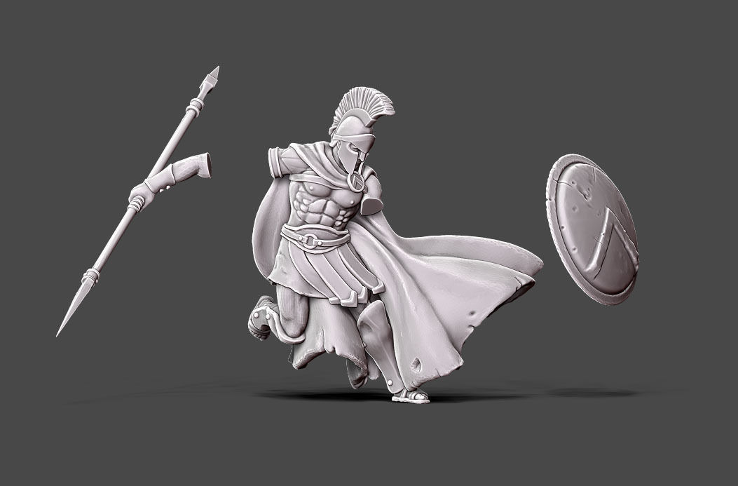 Spartan - Horace - 35mm scale 3D print model_8